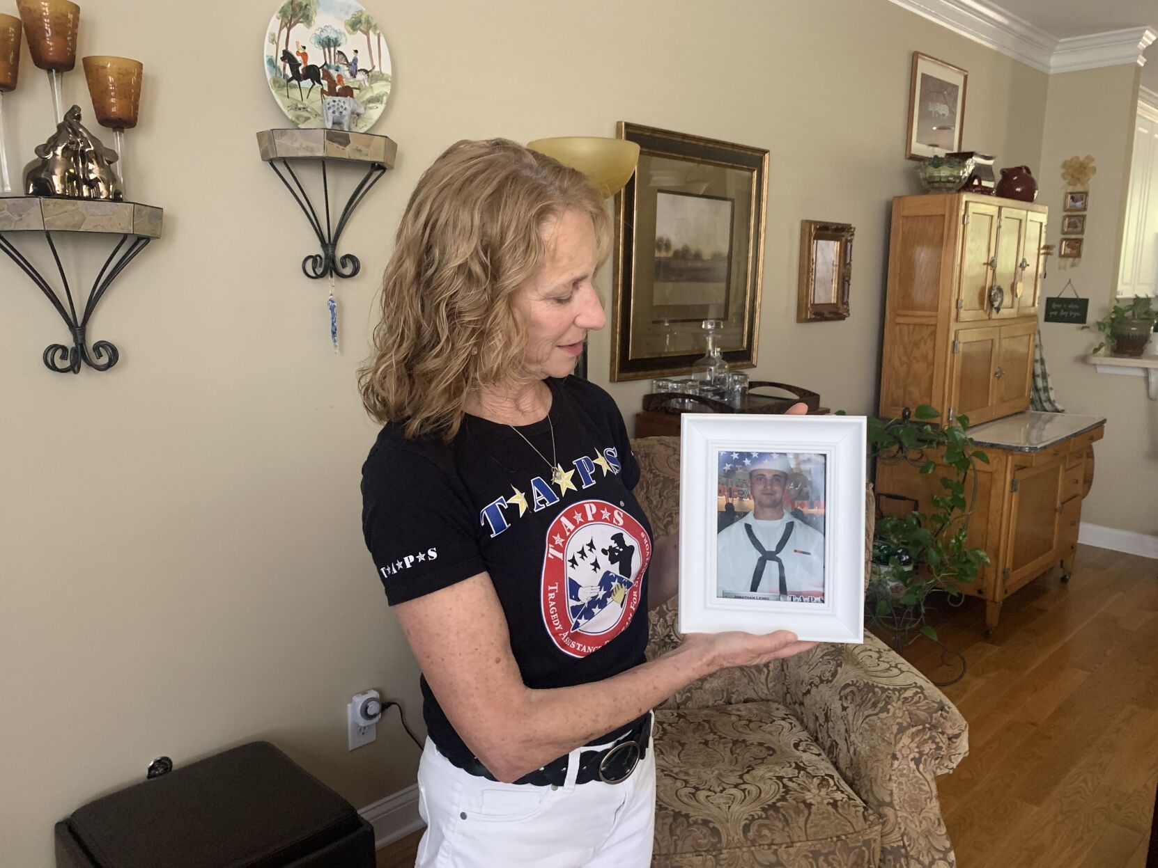 Diane holding photo